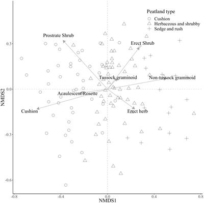 Vegetation structure and aboveground biomass of Páramo peatlands along a high-elevation gradient in the northern Ecuadorian Andes